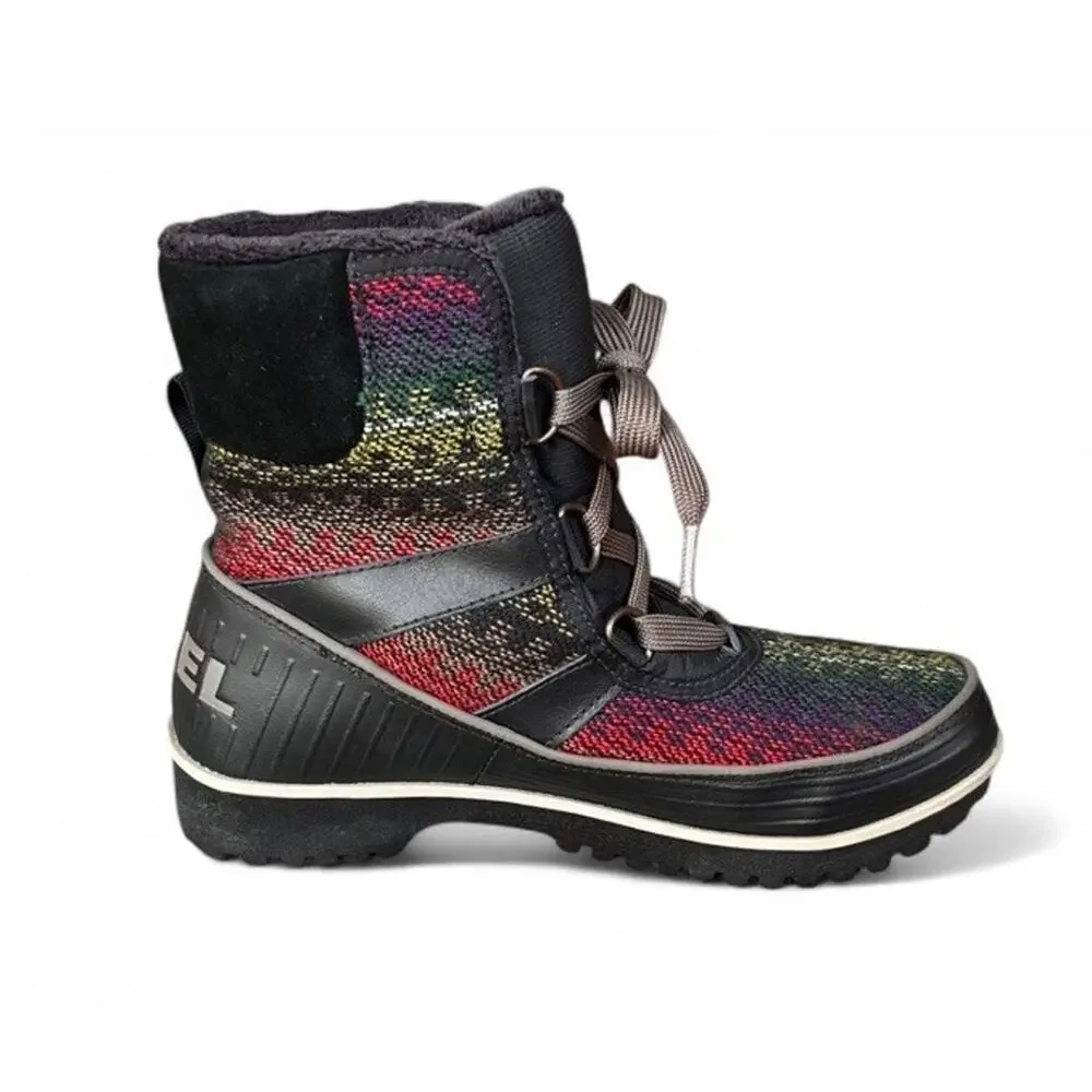 Sorel Tivoli II Blanket Suede Waterproof Boots Women’s Size 6 Snow Shoes Lace Up